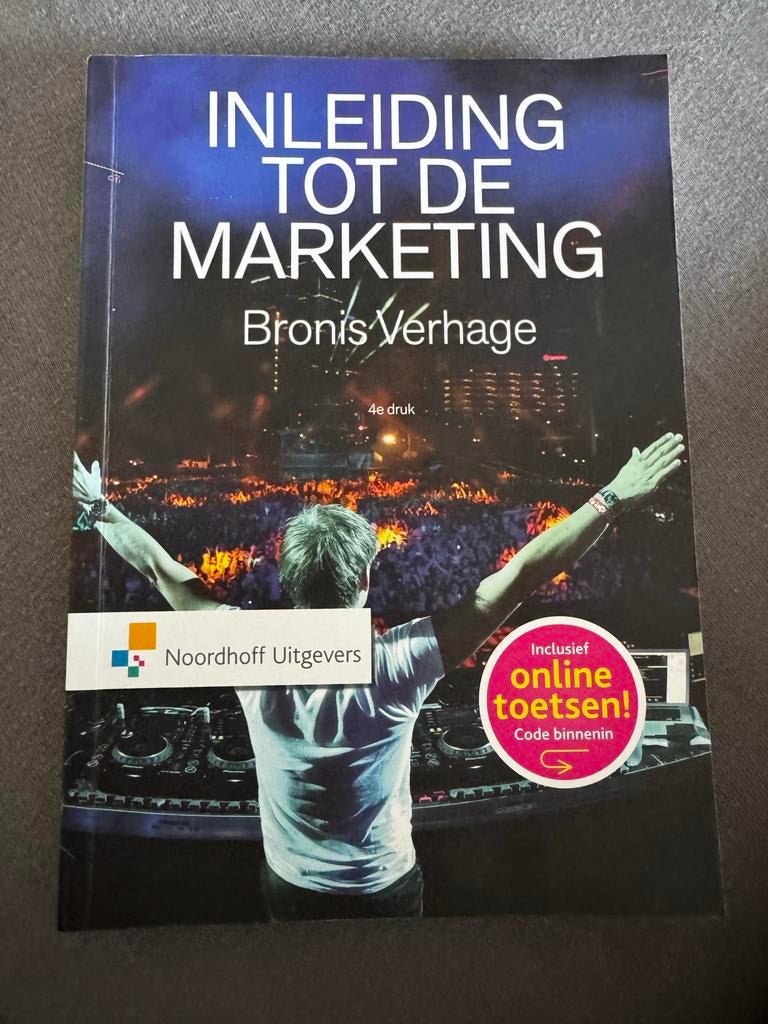 Inleiding tot de Marketing - Bronis Verhage (4e druk), Verzenden, Gelezen, Economie en Marketing