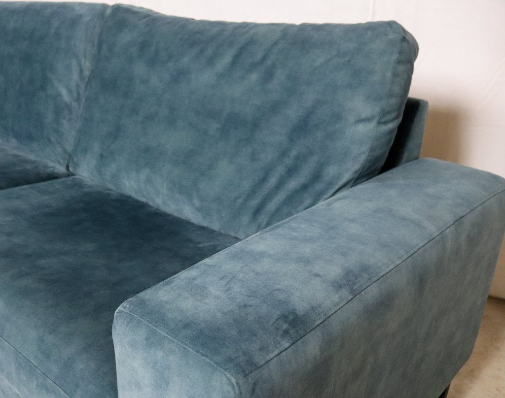 2,5 / 3-Zits Bank Petrolblauw 230cm | GEREINIGD + BEZORGD, Gebruikt, -, -, Driepersoons