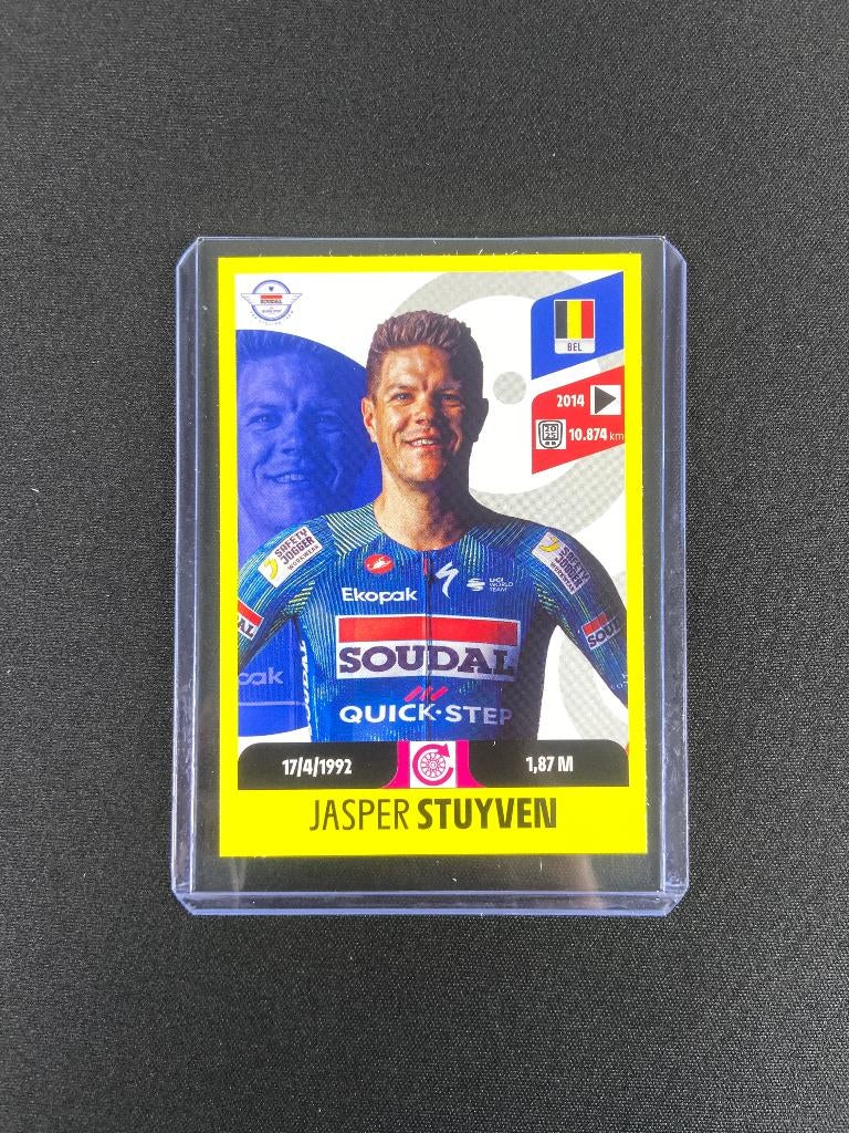Jasper Stuyven Panini Tour de France 2026 Sticker Soudal, Verzenden, Zo goed als nieuw, Overige sporten, Poster, Plaatje of Sticker