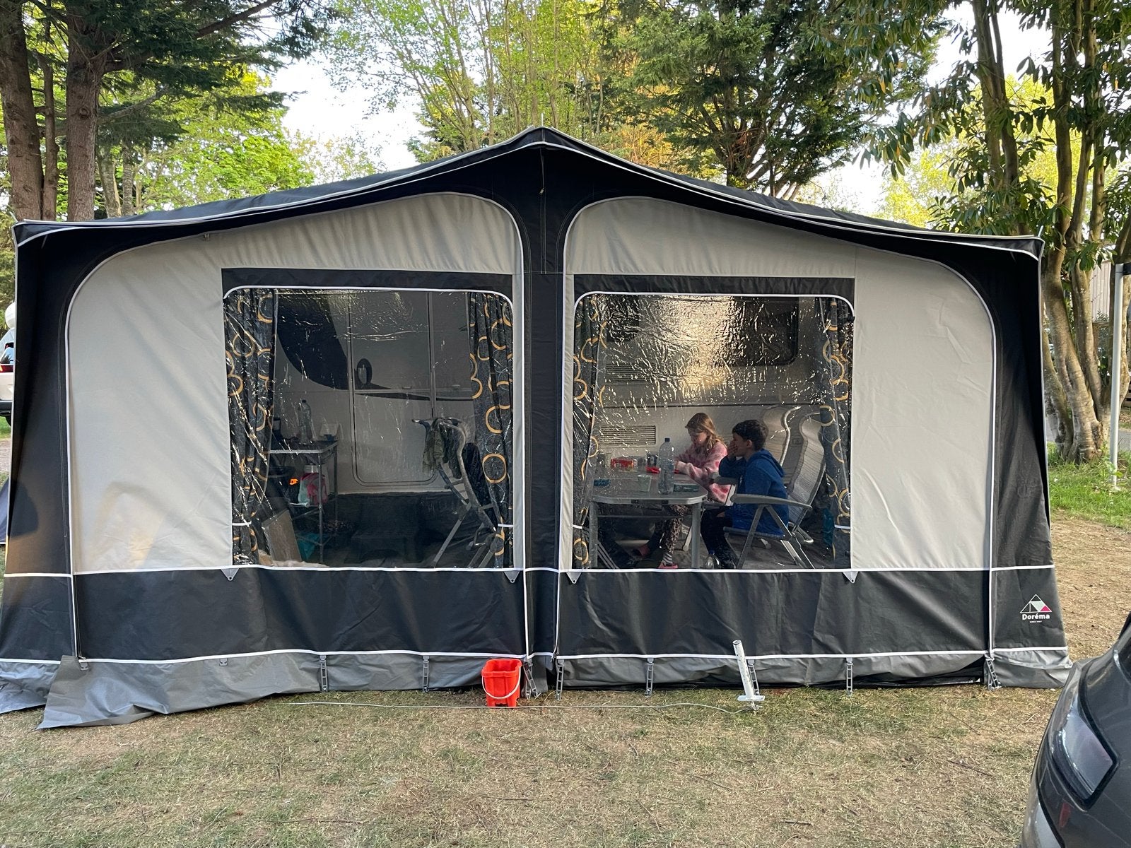 Dorema Daytona voortent omloopmaat 10 extra diep incl. gordi, Caravans en Kamperen, Ophalen of Verzenden, Zo goed als nieuw