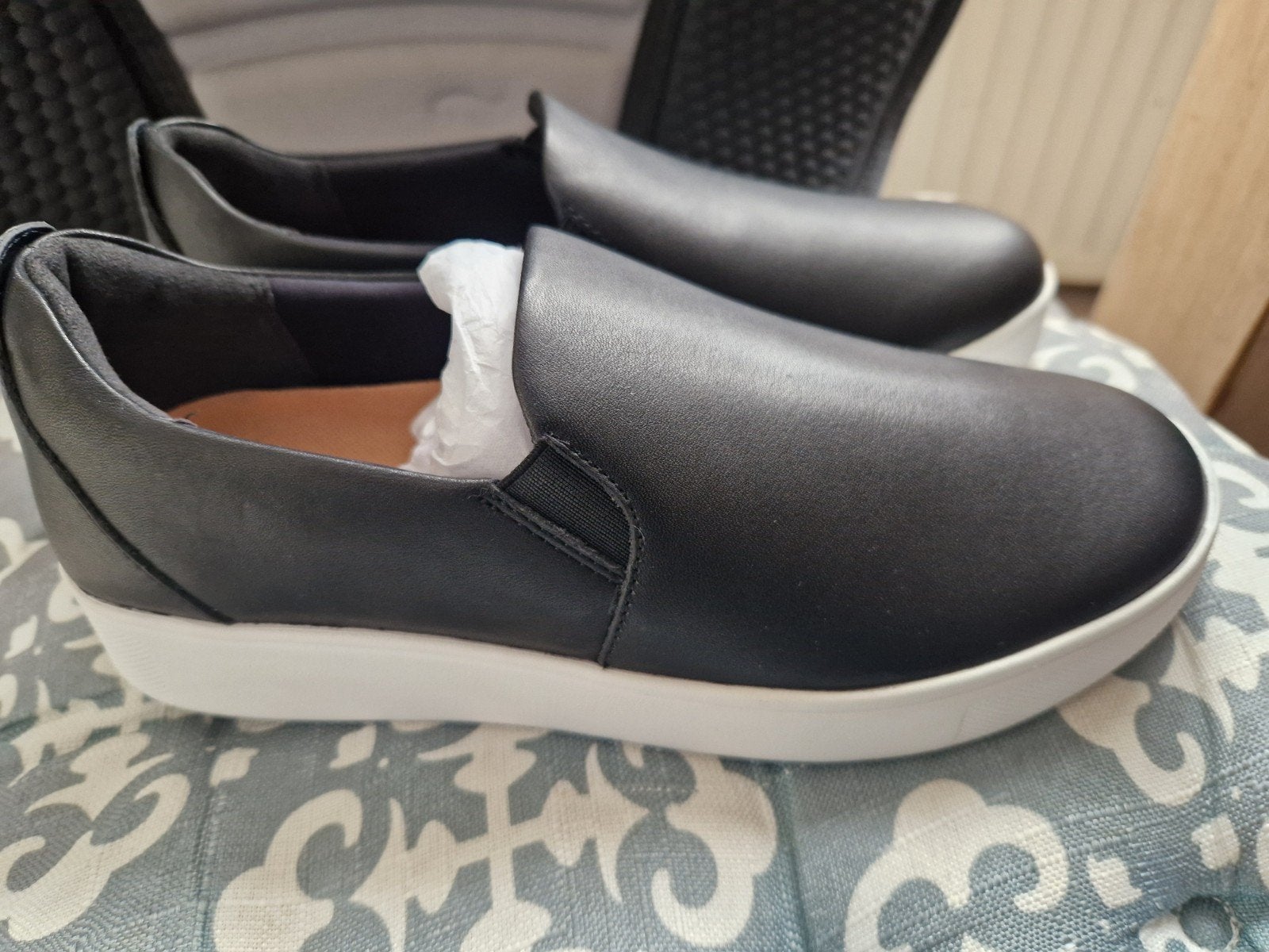 Fitflop Instappers Zwart - Maat 36.5, Nieuw, Ophalen of Verzenden, Fitflop, Instappers