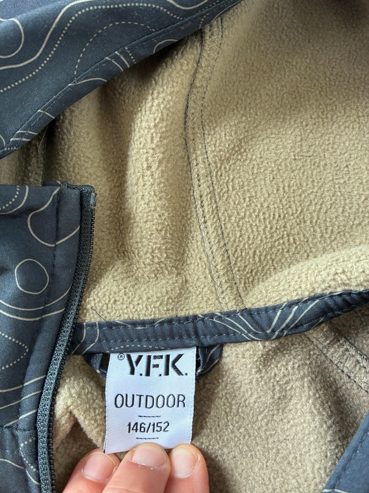 Y.F.K. Outdoor Softshell Jas Maat 146/152, Ophalen of Verzenden, Gebruikt, Jongen of Meisje, Jas