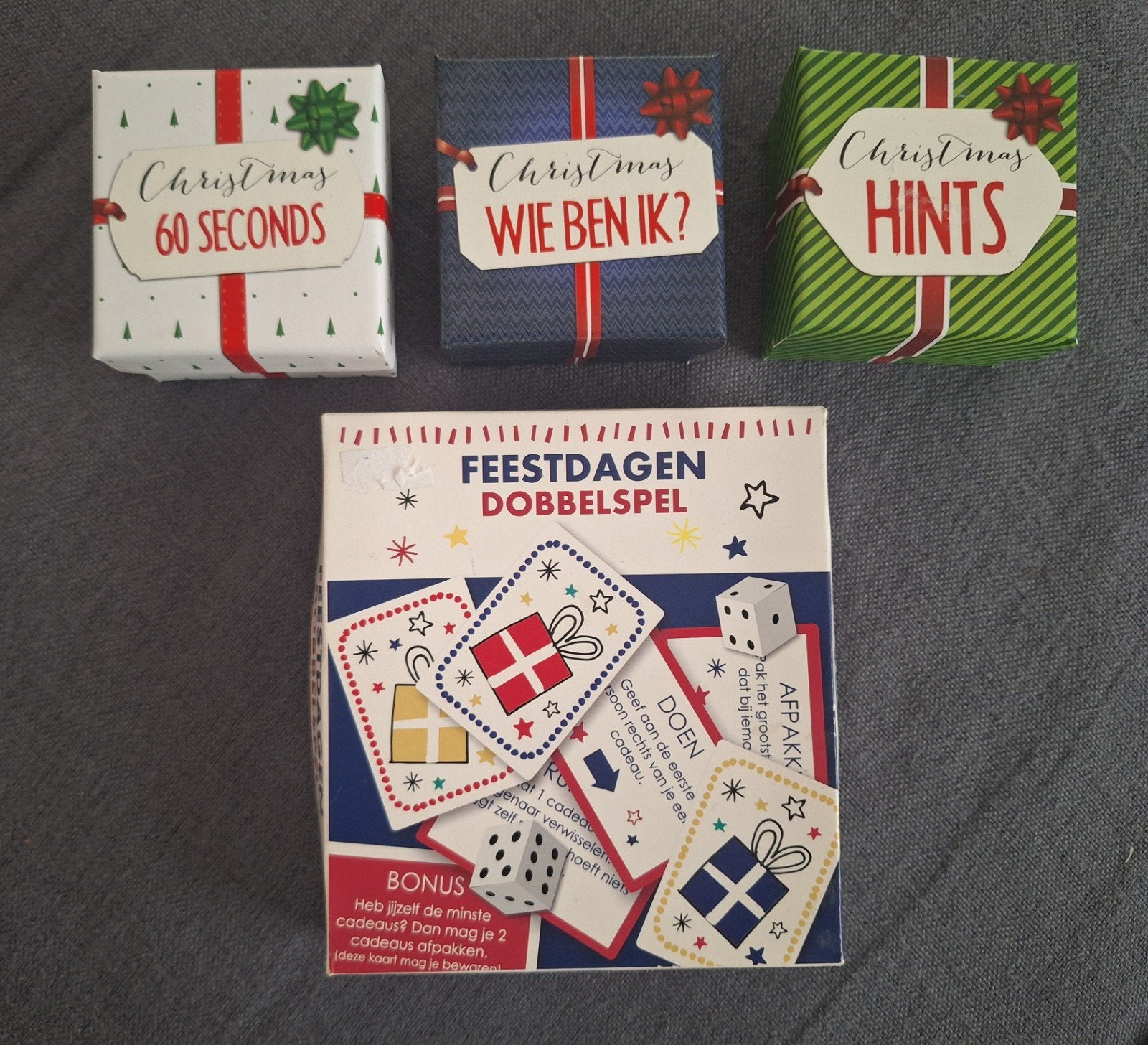 spellletjes voor Sinterklaas en Kerst, Ophalen