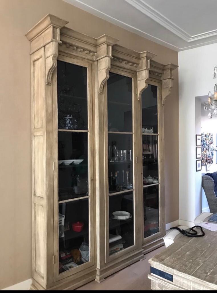 buffetkast, Huis en Inrichting, Kasten | Buffetkasten, Ophalen, 200 cm of meer, Glas, 25 tot 50 cm