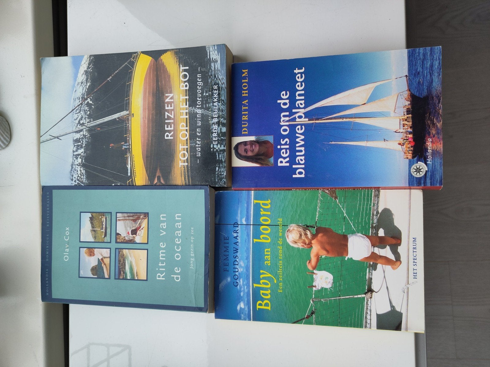 4 boeken met thema: zeilen, Ophalen of Verzenden