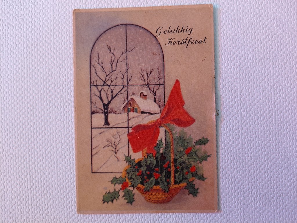 Gelukkig Kerstfeest, gelopen, Militair verzonden, 1947, Verzamelen, Verzenden, 1940 tot 1960, Gelopen