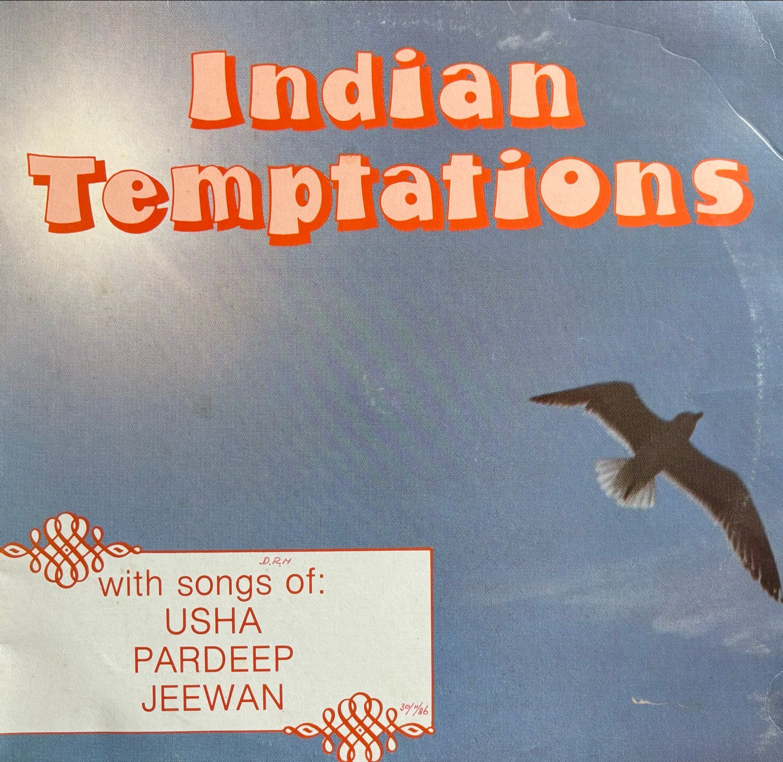 Indian Temptations LP - Usha, Pardeep, Jeewan (Wereldmuziek), Verzenden, Gebruikt, 12 inch, LP