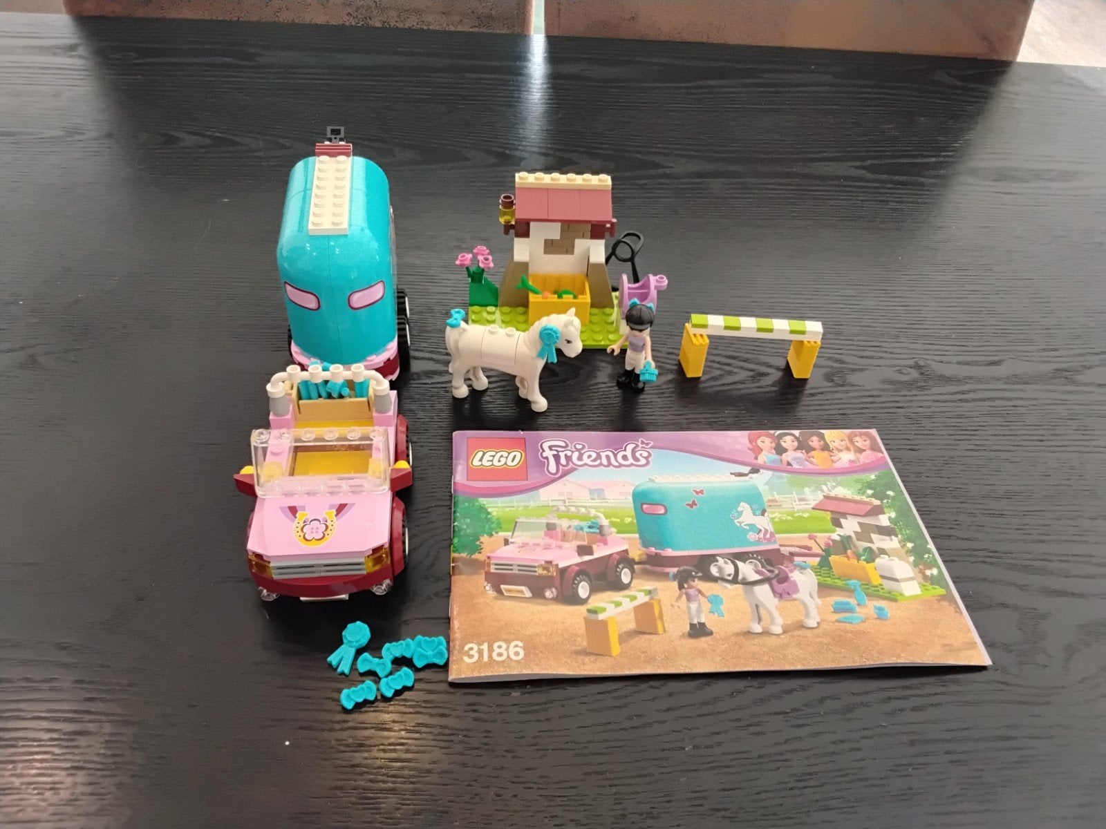 Lego Friends, 3186, Emma's Horse Trailer, 2012, Compleet, Gebruikt, Lego, Friends