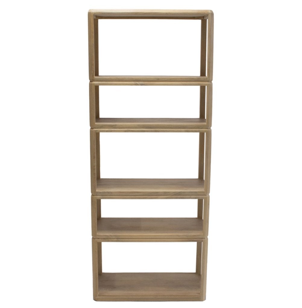 Boekenkast Noëlle 200cm Naturel | Van €899, nu, GM, 200 cm of meer, Nieuw, Ophalen of Verzenden