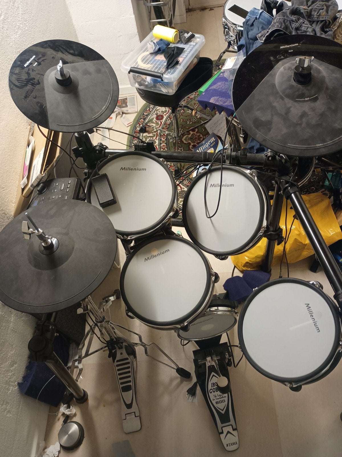 Millenium MPS-750X elektronisch drumstel met Cobra 600, Muziek en Instrumenten, Ophalen, Zo goed als nieuw, Overige merken, Elektronisch