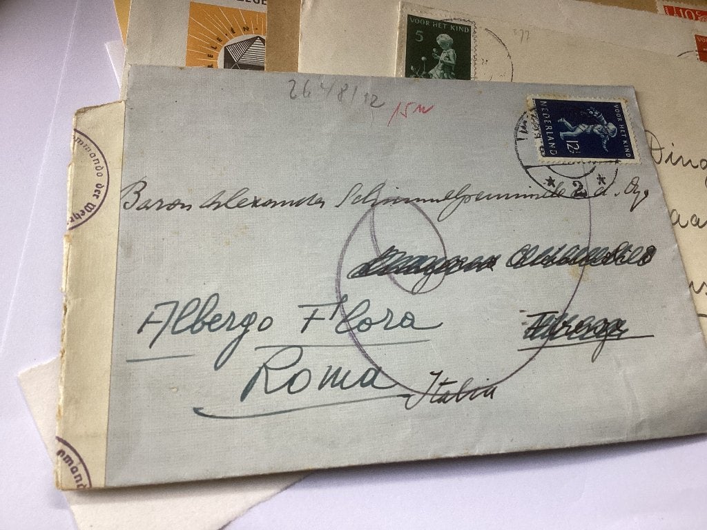 No2303 Voor het kind 1940 opende post met stempel Arend met, Ophalen, Beschreven, Nederland