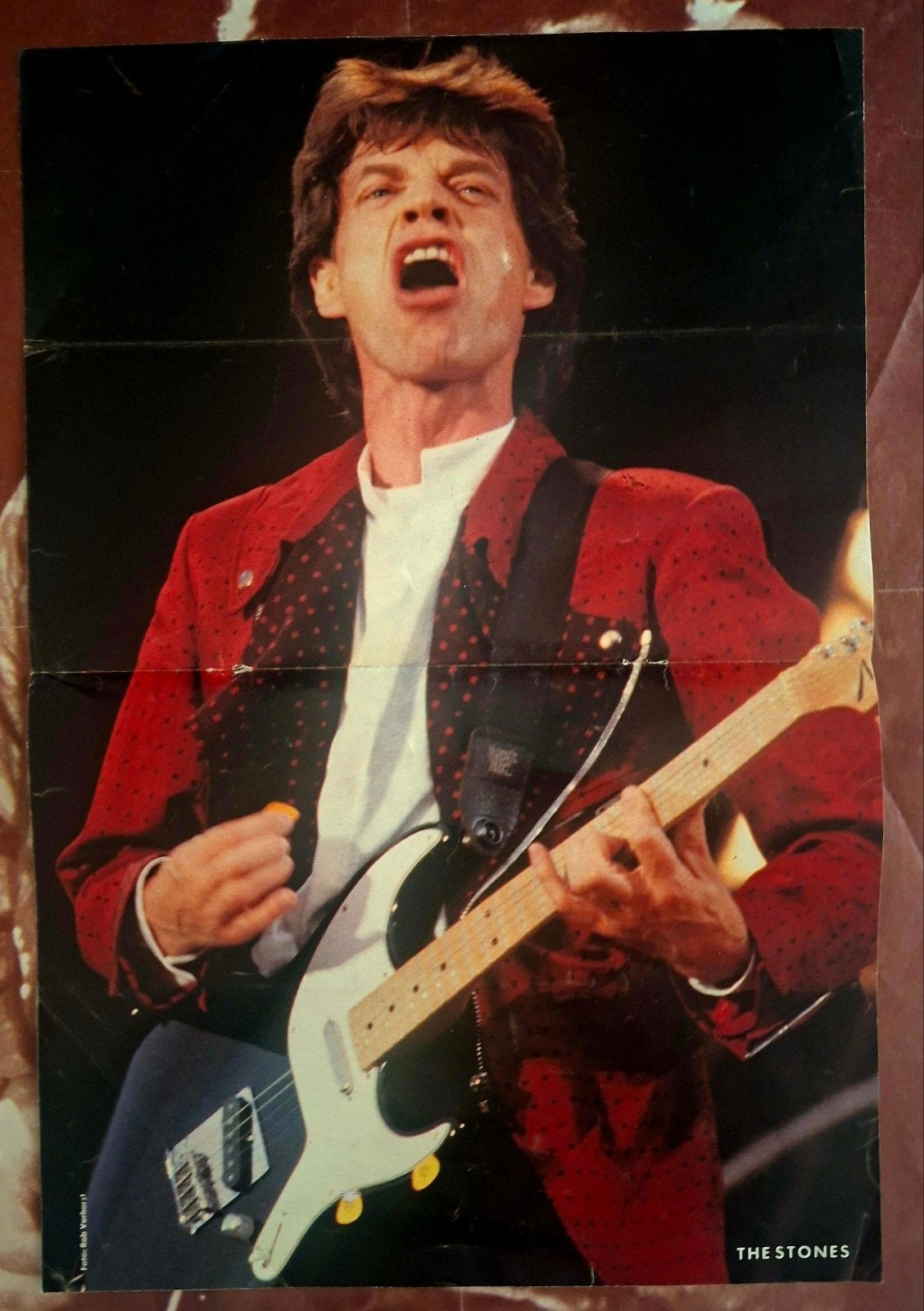 Mick Jagger The Rolling Stones Poster, Ophalen of Verzenden, Gebruikt, Poster, Artwork of Schilderij