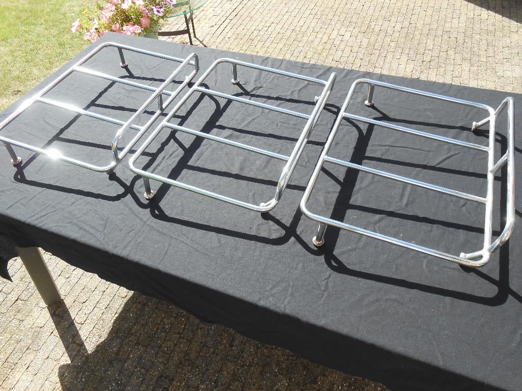 oldtimer auto boot baggagerekjes chroom 3 stuks, Auto diversen, Ophalen, Gebruikt