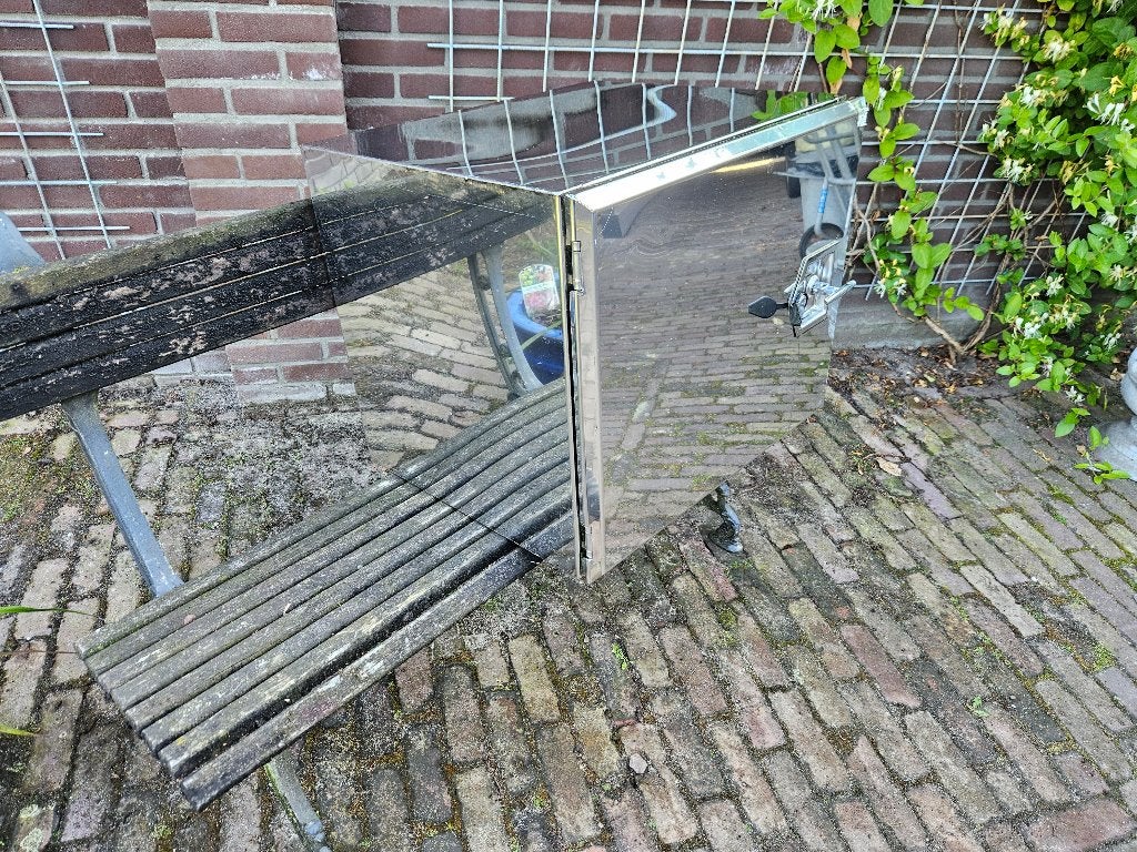 ZGAN, RVS gereedschapskist, Afmetingen Lang 60 cm Hoog 50 cm, Ophalen, Gebruikt