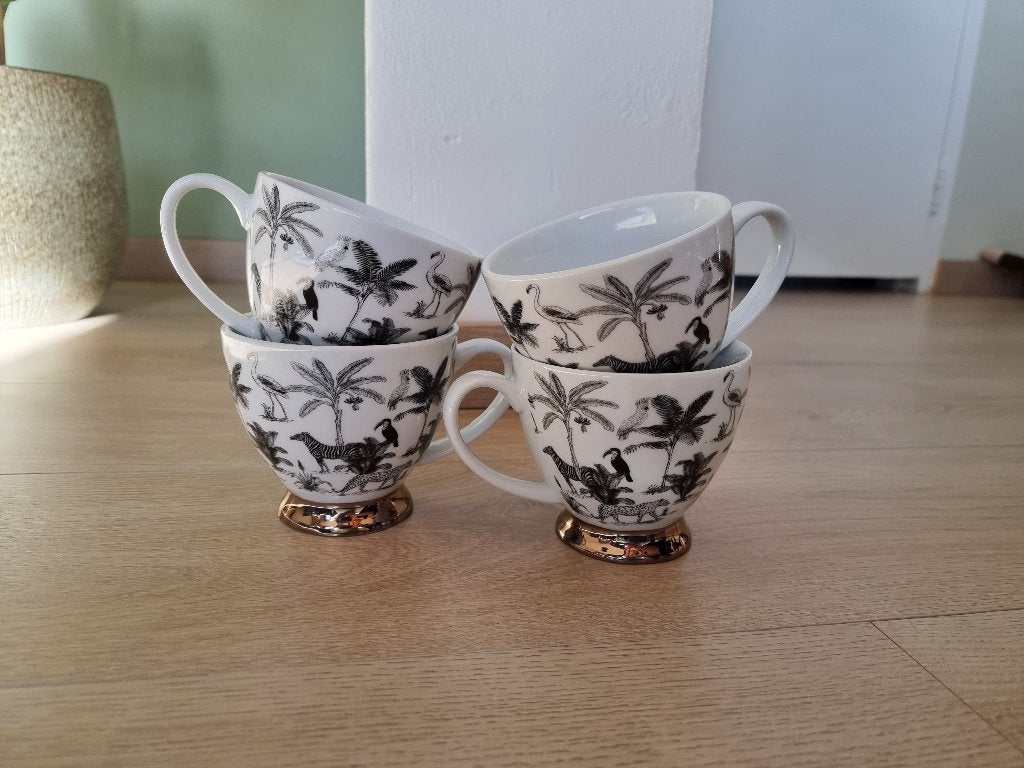 NIEUW: 4x Mokken/Soepkommen, Nieuw, Ophalen of Verzenden, Kom(men), Overige stijlen