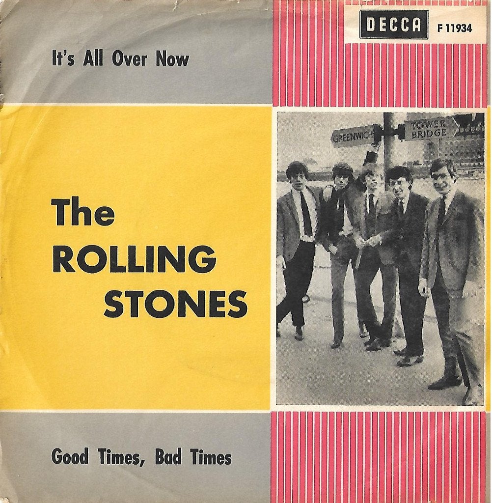 Rolling Stones single "It's All Over Now" [ZWEDEN], Gebruikt, Verzenden, 7 inch, Fotohoes