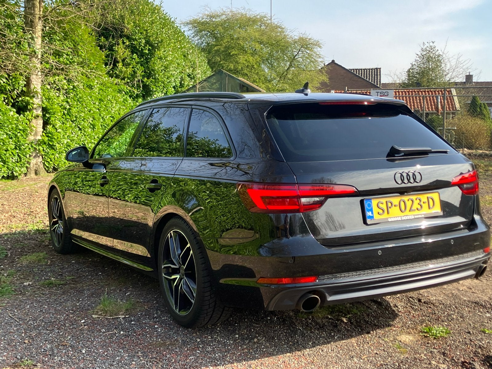 Audi A4 2.0 Tfsi Ultra Mhev 190pk S Tronic 2018 Zwart, Auto's, Audi, Zwart, 1984 cc, Zwart, Hybride Elektrisch/Benzine
