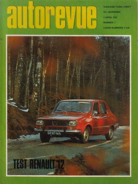 Autorevue 7 1970 : Renault 12 - World Cup Rally 1970, Ophalen of Verzenden, Gelezen, Renault