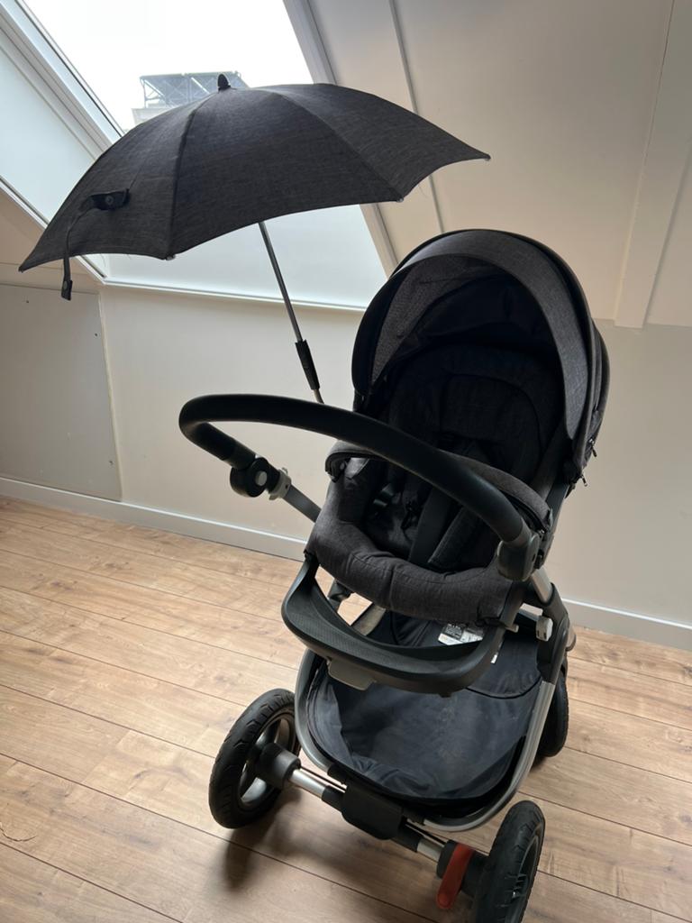 Stokke Trailz kinderwagen compleet, Gebruikt, Luchtbanden, Ophalen, Kinderwagen