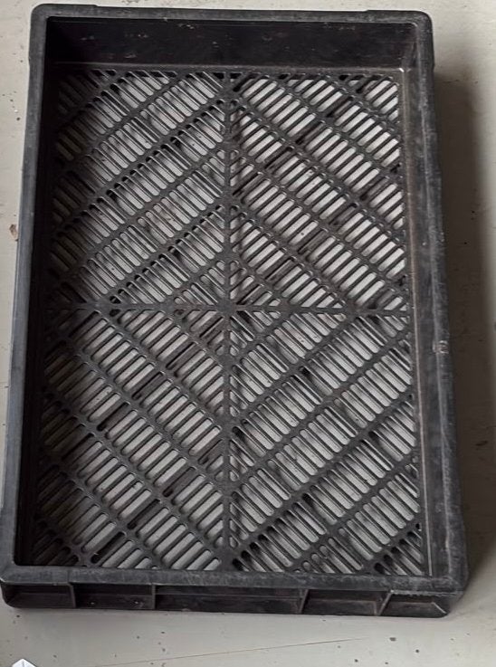 10 st Kunststof krat opslag - 55x36x10 cm, Ophalen, Gebruikt, 50 tot 75 cm, Minder dan 35 cm