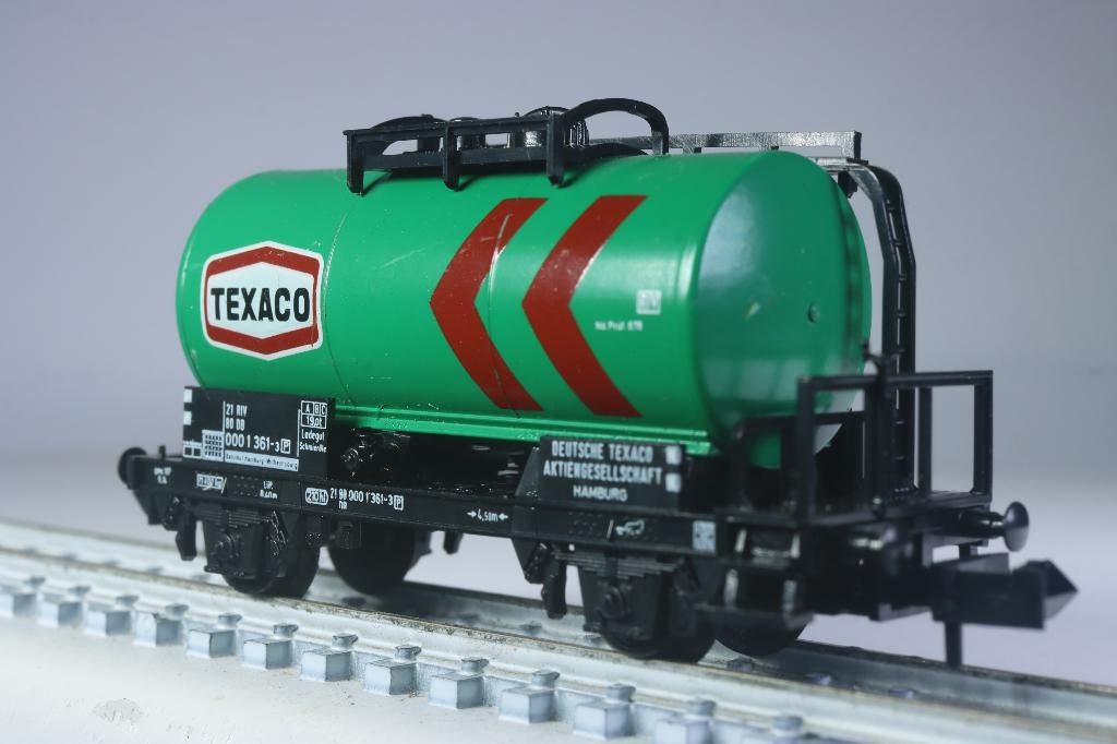 12-tons ketelwagen 'Texaco', groen, DB, Gelijkstroom, Trix, Wagon, Ophalen of Verzenden