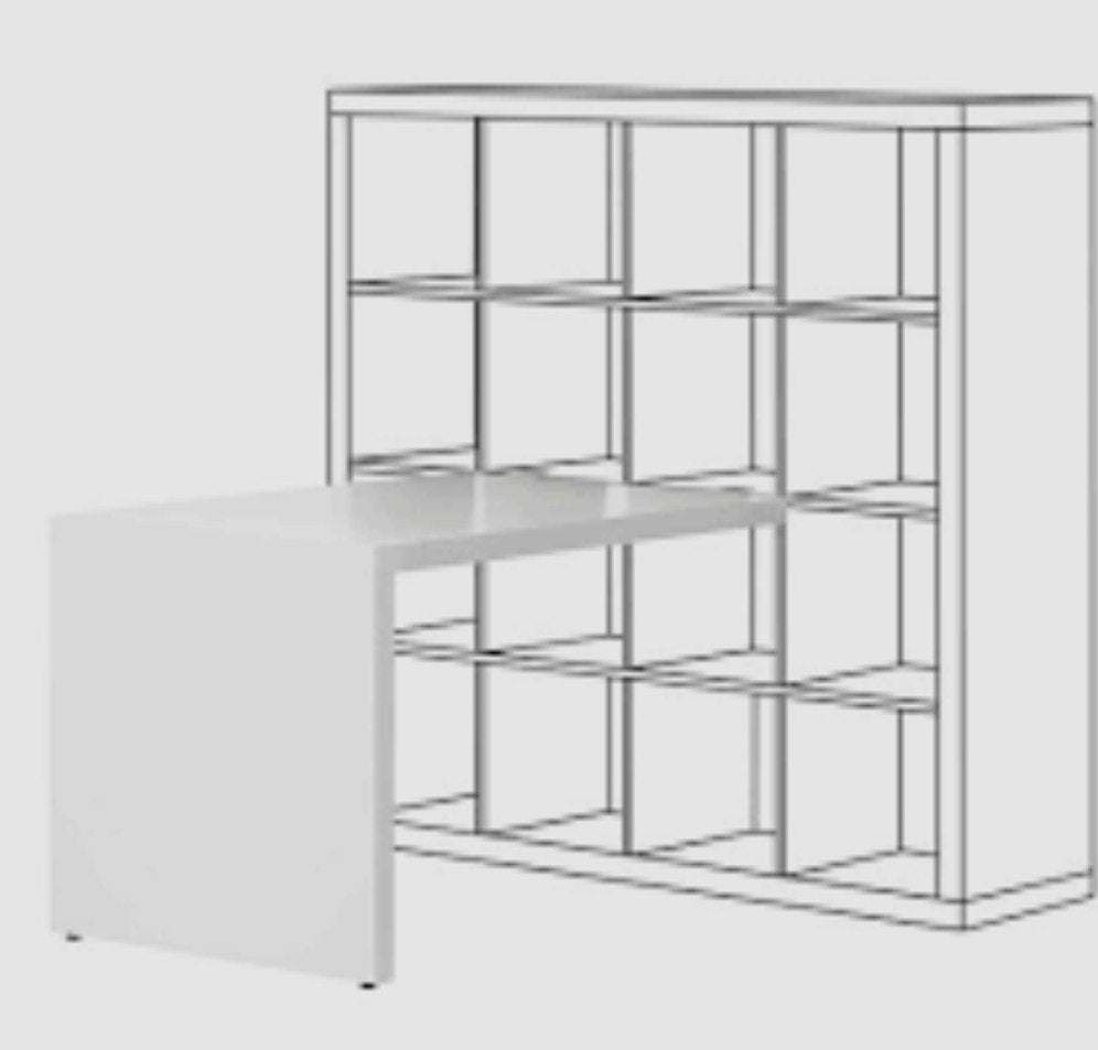 bureau voor aan Kallax kast, Ophalen, Gebruikt