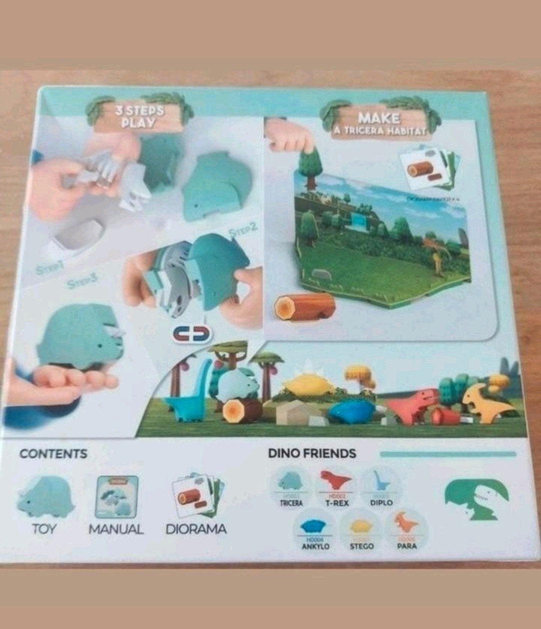 Dino Tricera Halftoys Magnetisch Speelgoed, Verzenden, Nieuw, Ontdekken
