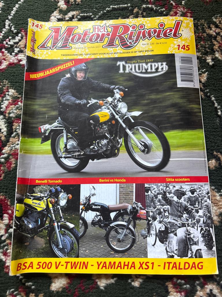 Het MotorRijwiel Magazine 145 - Triumph, Yamaha, Benelli, Ophalen of Verzenden, Gelezen, Algemeen