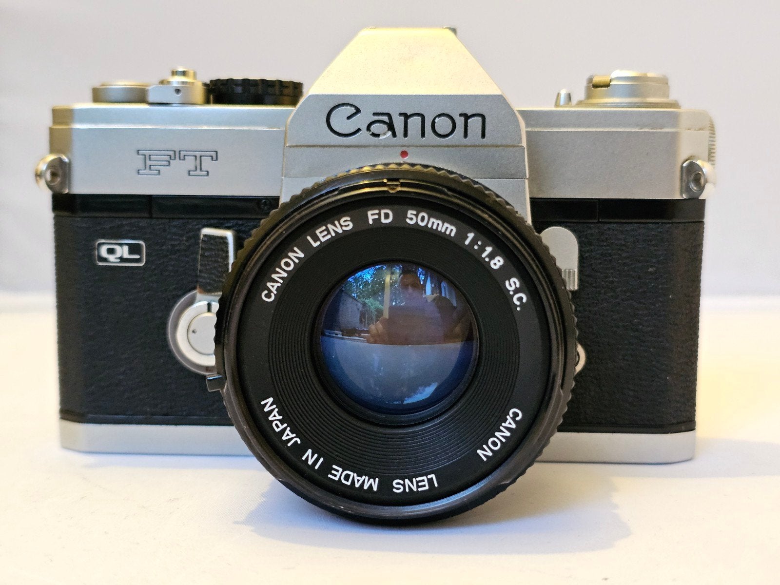 Canon FT QL met Canon FD 50mm 1: 1.8 s.c., Ophalen of Verzenden, Spiegelreflex, Canon