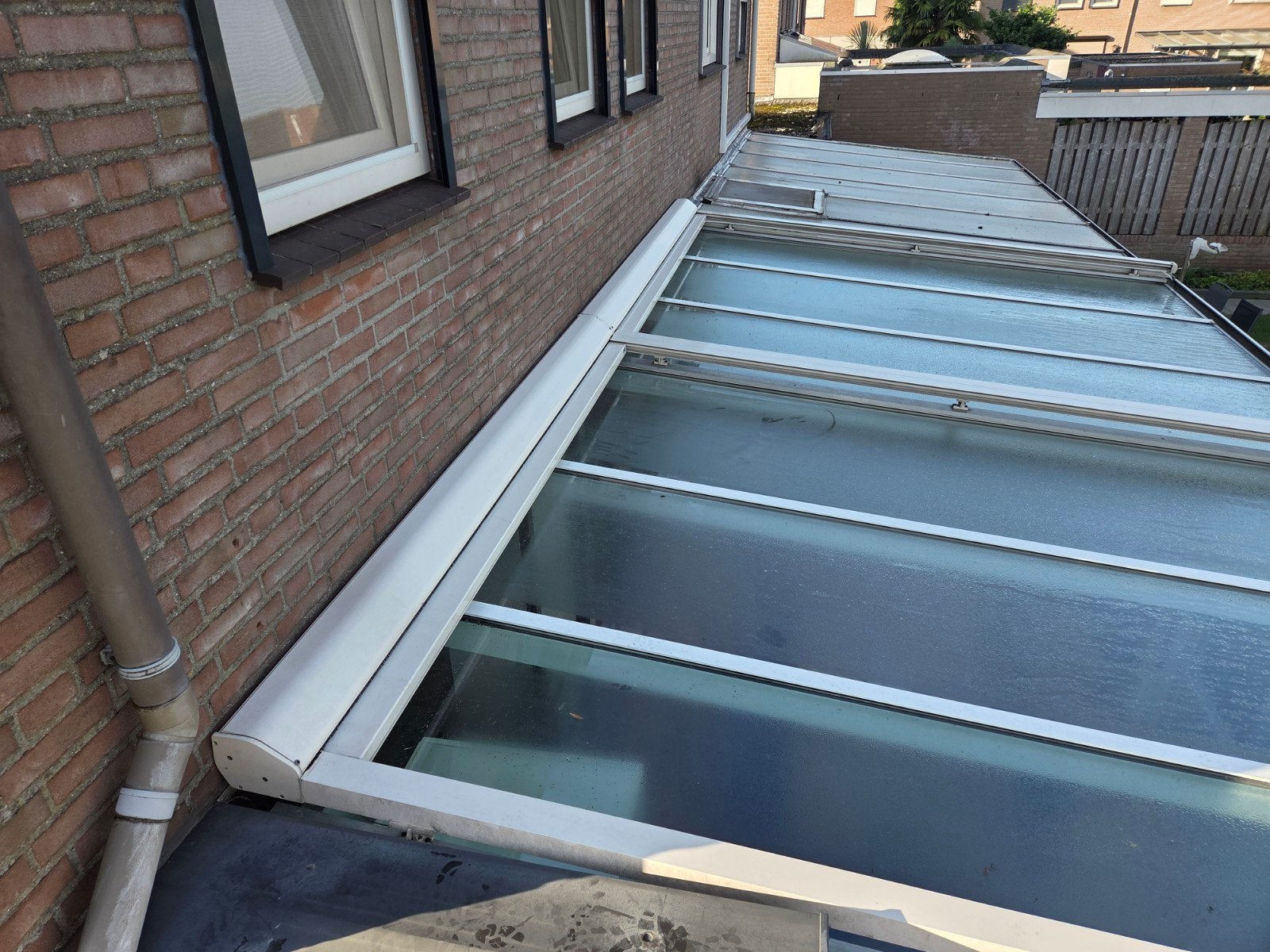 veranda zonwering verano 260 breed 250 uitval, Ophalen, Steen of Klei, 15 m² of meer, Dakpannen
