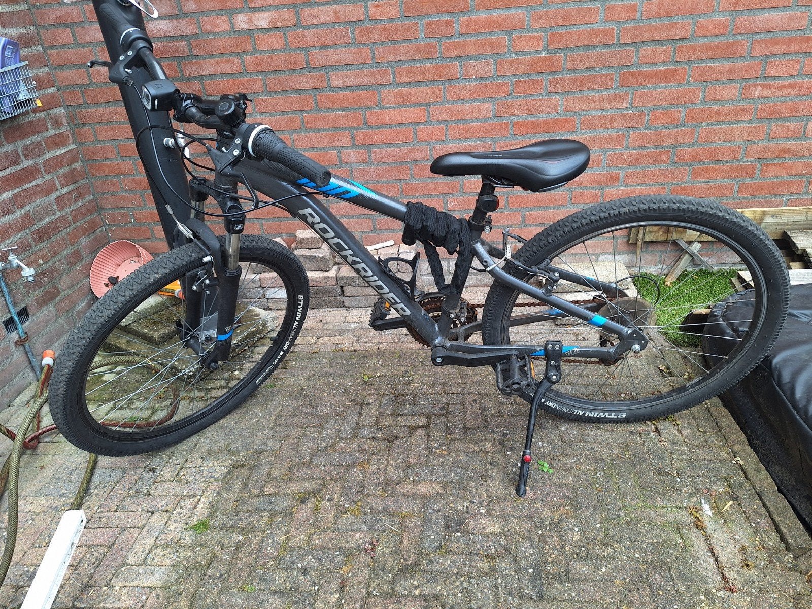 Rockrider Decathlon jongensfiets, Gebruikt, Velgrem, Versnellingen, Minder dan 49 cm