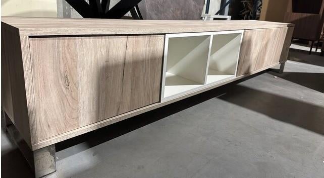 Tv meubel 210 cm, Met deur(en), Ophalen of Verzenden, Zo goed als nieuw, 200 cm of meer