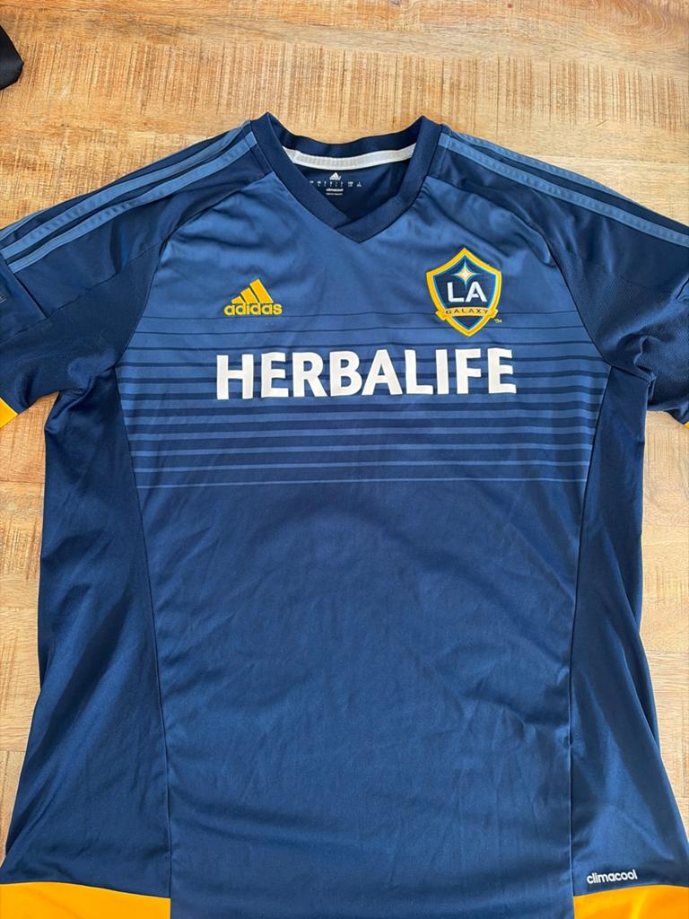 LA Galaxy Gerrard 8 voetbalshirt Adidas ClimaCool, Ophalen of Verzenden, Zo goed als nieuw, Voetbal, Maat 48/50 (M)