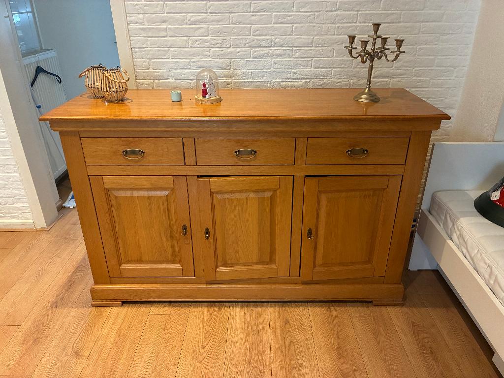 dressoir van eikenhout, Ophalen, Gebruikt, Met deur(en), 150 tot 200 cm