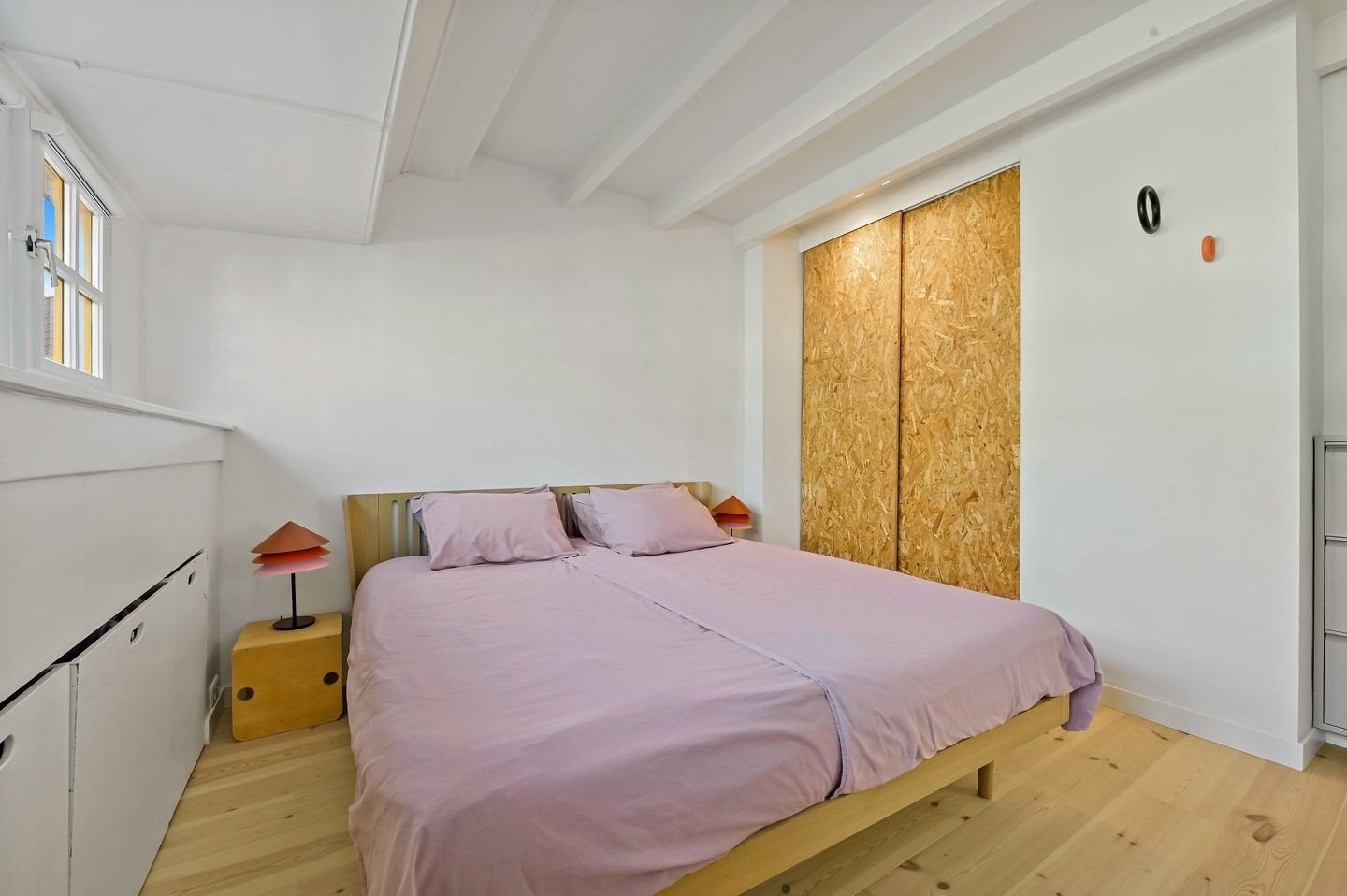2 OSB schuifdeuren voor inbouwkast, Doe-het-zelf en Verbouw, Deuren en Horren, Ophalen, Hout, Binnendeur, 215 cm of meer