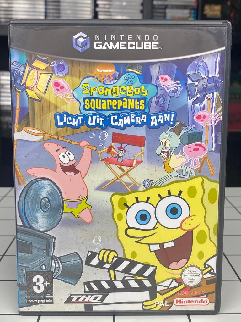 SpongeBob SquarePants Lights Camera Pants Nintendo GameCube, Avontuur en Actie, THQ, 1 speler, Ophalen of Verzenden