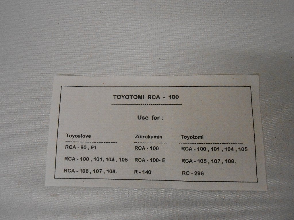 Kachel Kous, RCA 100/106, Toyoset, Toyostove, Toyotomi Zibro, Ophalen of Verzenden, Nieuw, Overige typen