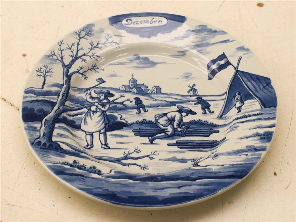 Delfts porseleinen wandbord 51953, Ophalen of Verzenden, Gebruikt