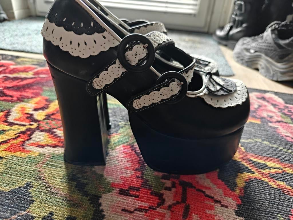 Demonia pumps platform boots gothic goth Killstar 38, Pumps, Zwart, Ophalen of Verzenden, Gedragen