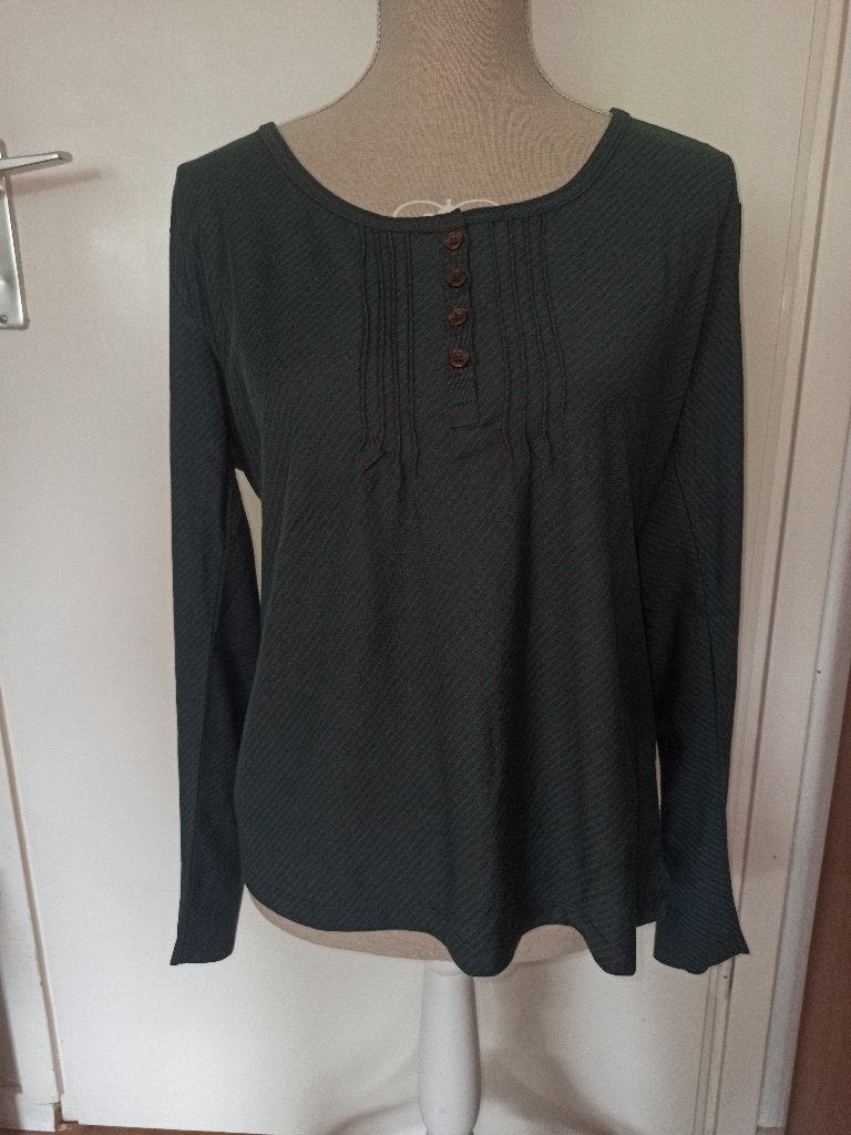 NIEUW! Prachtig petrol bruin shirt van Essentials maat 46, Maat 46/48 (XL) of groter, Nieuw, Lange mouw, Essentials