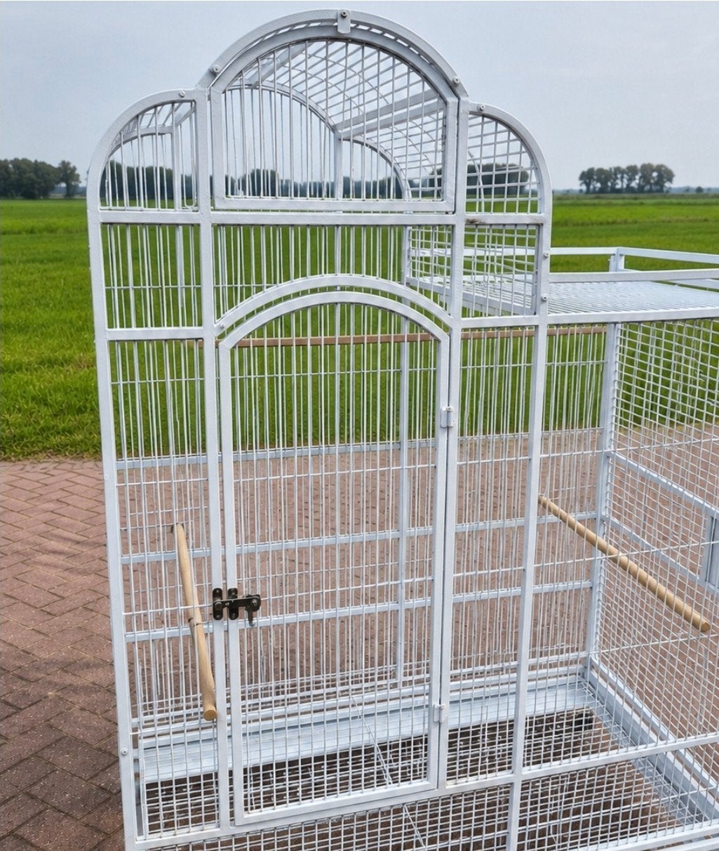 Volière op wielen, Dieren en Toebehoren, Ophalen, Gebruikt, Metaal, Vogelkooi