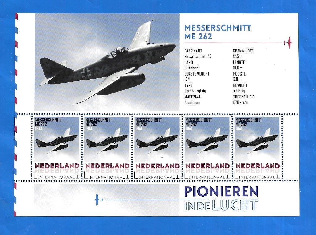 NVPH 3197 Pionieren in de lucht - Messerschmitt ME 262, Postzegels en Munten, Verzenden, Na 1940, Postfris