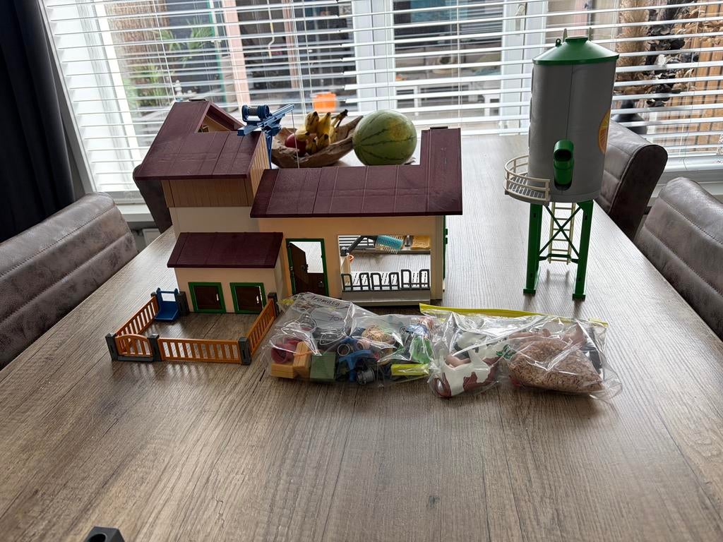 Playmobil boerderij, Ophalen, Zo goed als nieuw, Minder dan 10 m², Laminaat