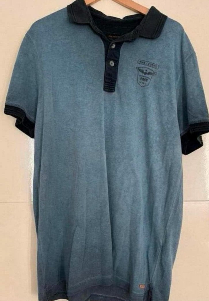 PME LEGEND POLOSHIRT KLEUR BLAUW SIZE XL, Kleding | Heren, Ophalen of Verzenden, Zo goed als nieuw, Maat 56/58 (XL), Blauw