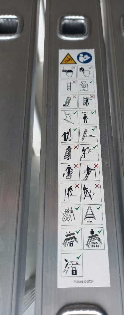 vouwladder, Ophalen, Nieuw, Ladder, Opvouwbaar of Inschuifbaar