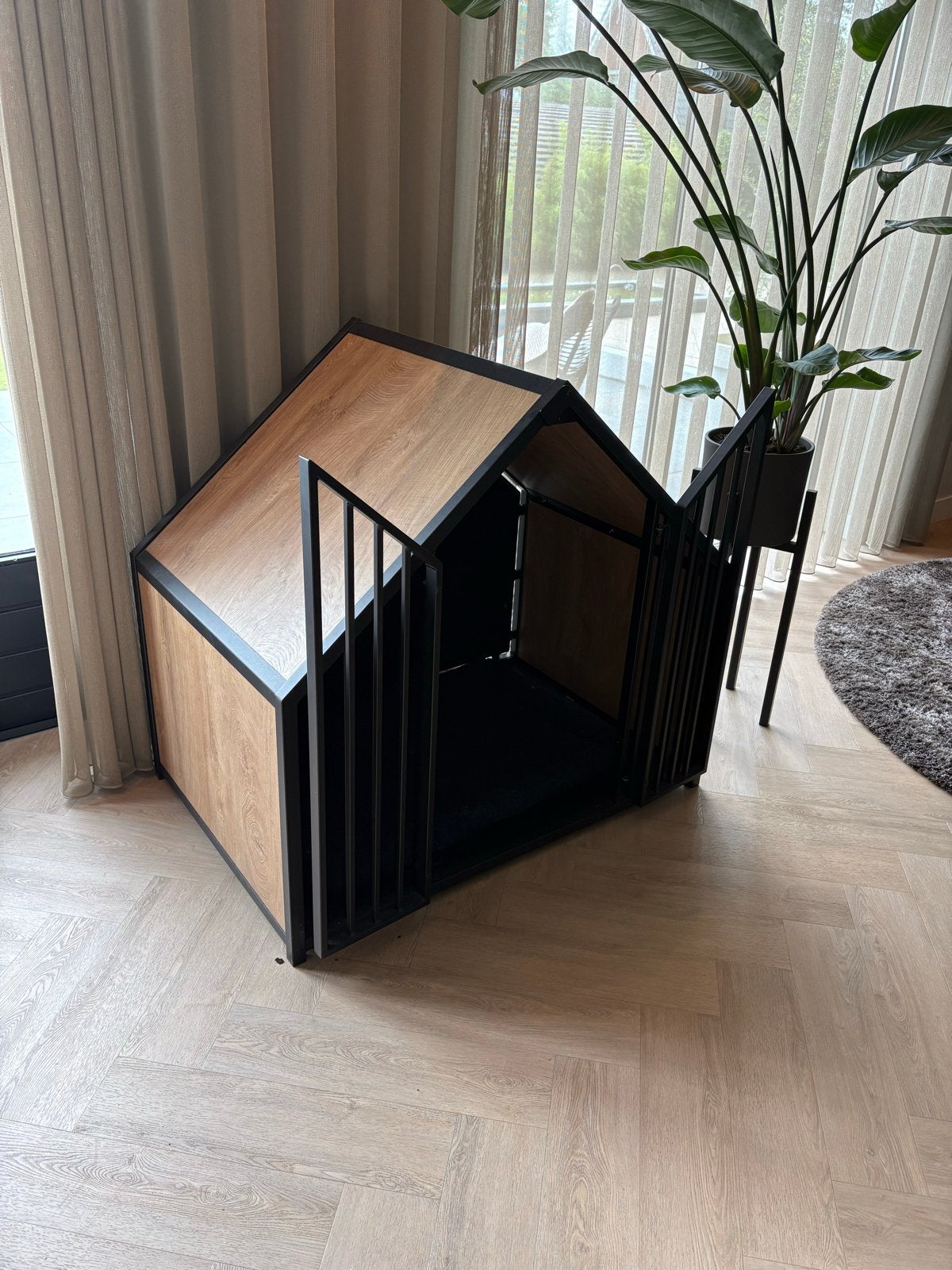 Woef Woning hondenbench / hondenhuis – maat L – nieuw, Dieren en Toebehoren, Hondenbenches, Ophalen, Nieuw