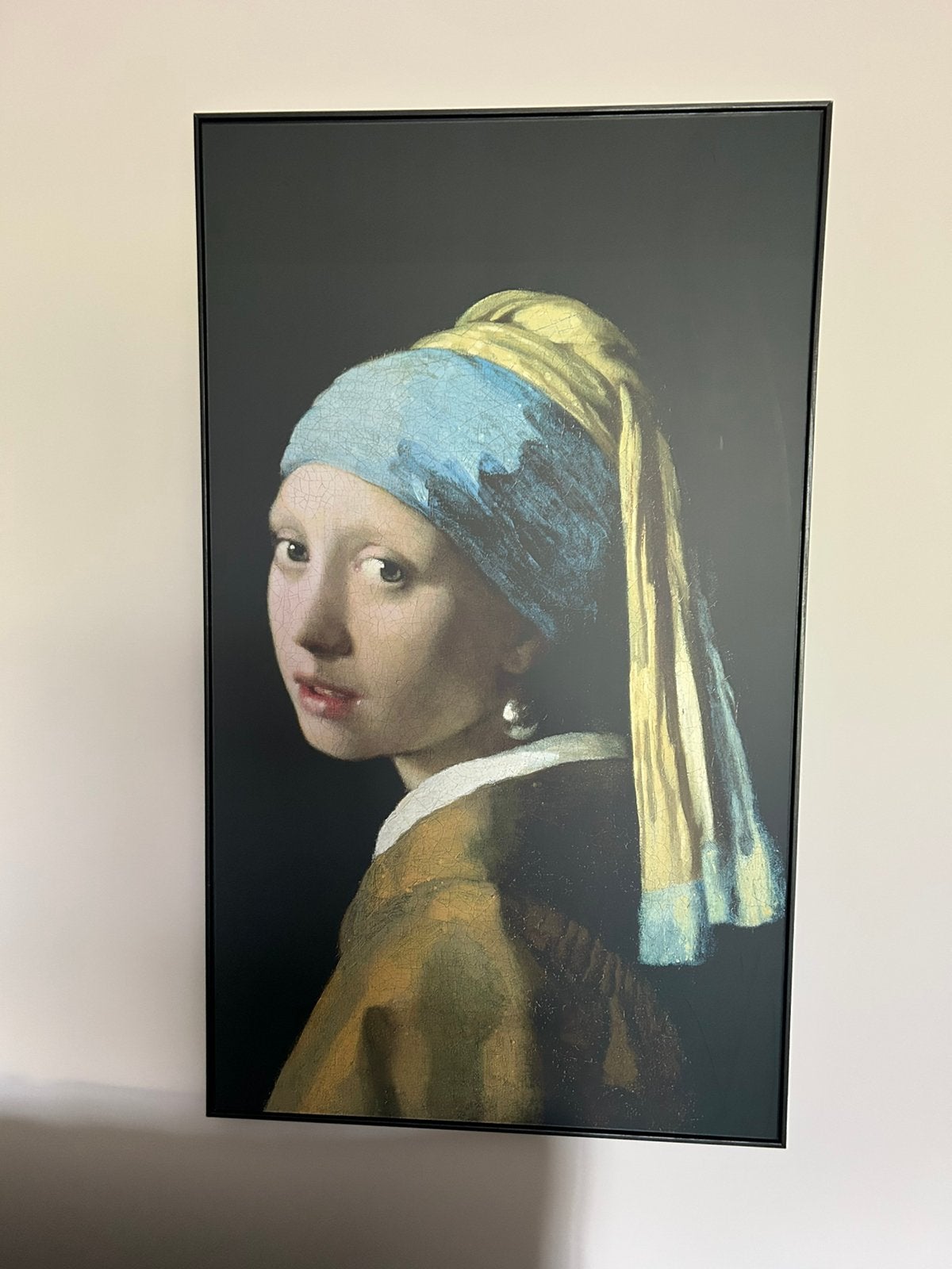 Canvas met lijst Melkmeisje, Ophalen