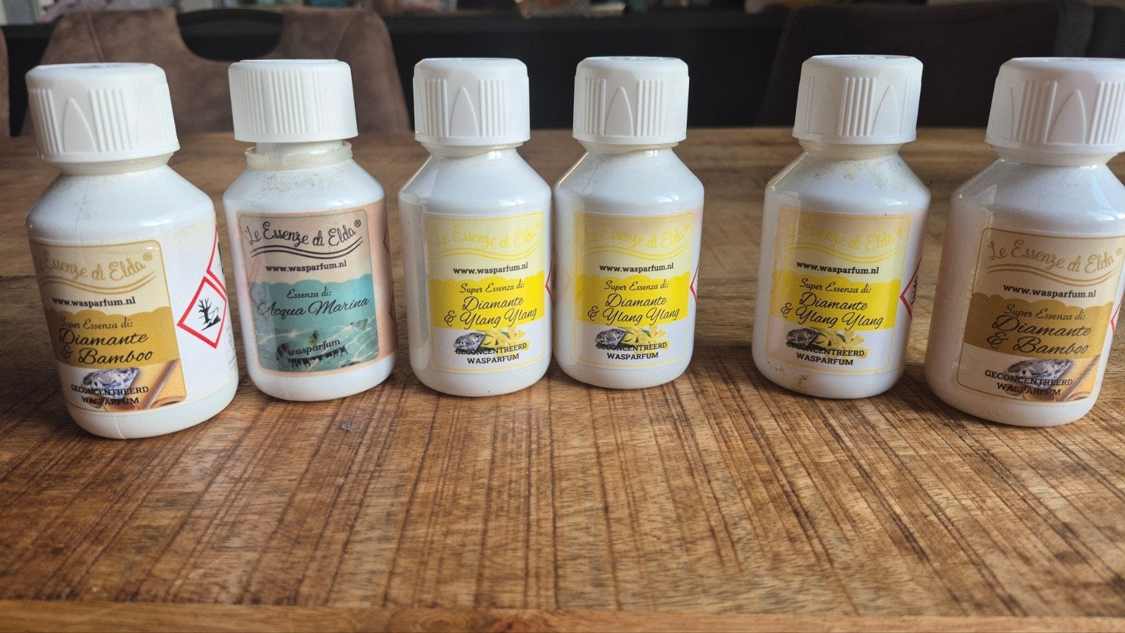 Wasparfum, Ophalen, Zo goed als nieuw, Overige typen