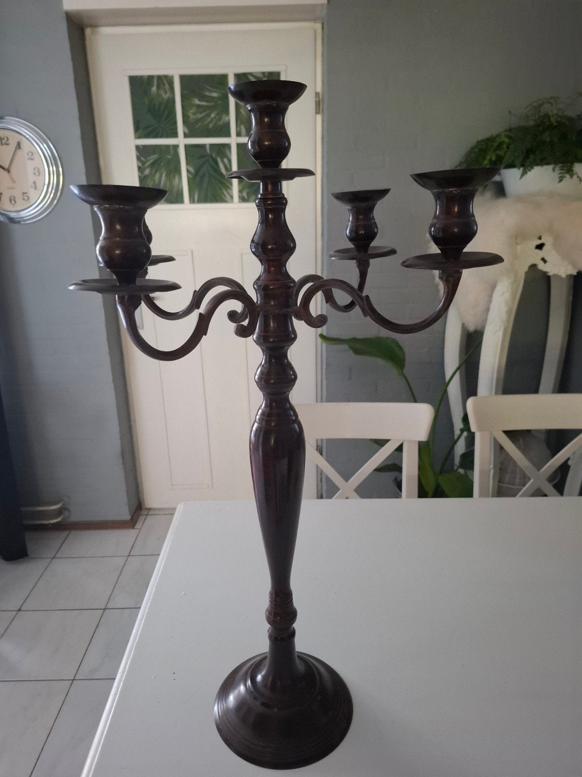 Grote Hoge Kandelaar, Antiek en Kunst, Ophalen, Koper of Brons