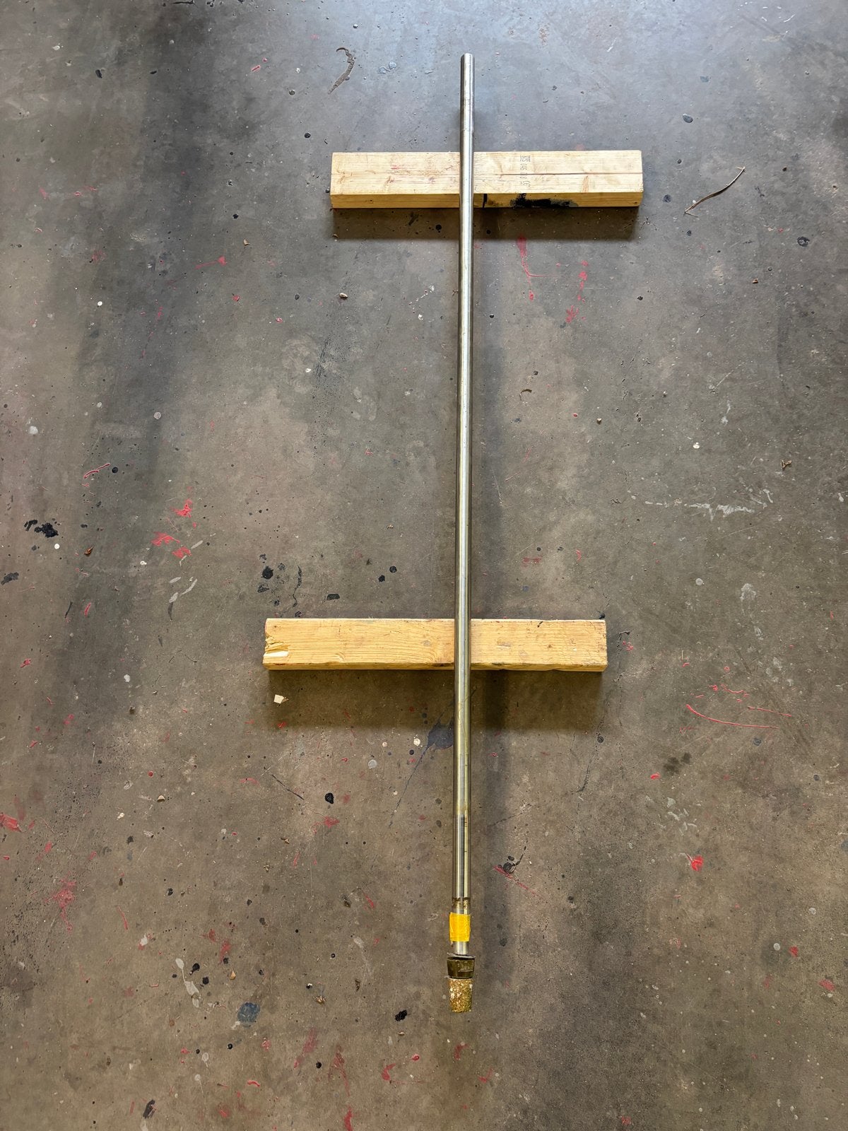 RVS Schroefas 25mm met spie, moer en anode - Zo goed als nie, Ophalen, Zo goed als nieuw, Motor en Techniek, Zeilboot of Motorboot
